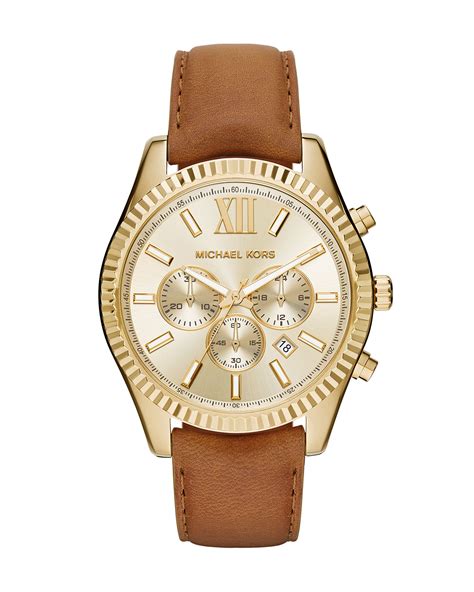 michael kors usa map watch|Michael Kors leather watch.